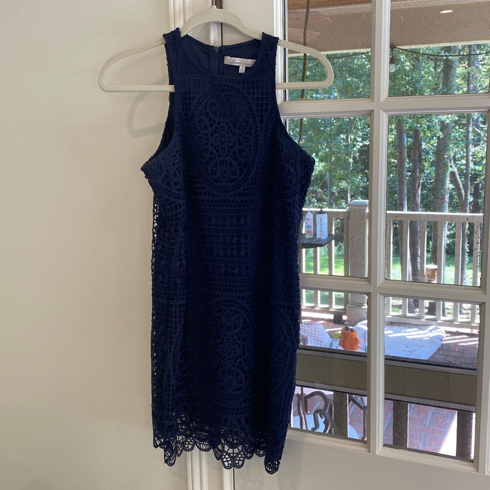 Navy cocktail dress